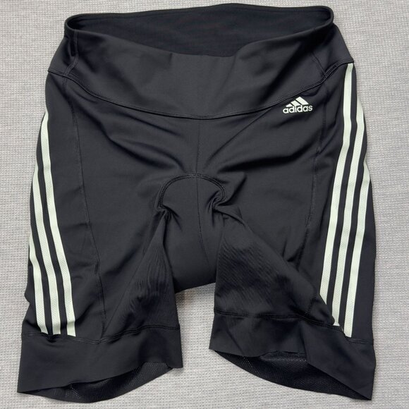 Adidas Womens Black Cycling Tights Padded Seat Compression Shorts Size 2X NEW - Picture 1 of 16